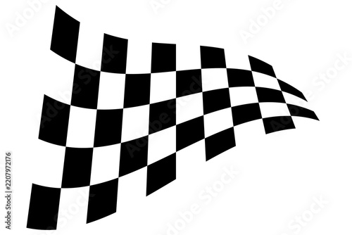 Racing flag. Race flag vector icon. Finishing flag. Vector design illustration