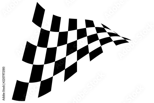 Racing flag. Race flag vector icon. Finishing flag. Vector design illustration