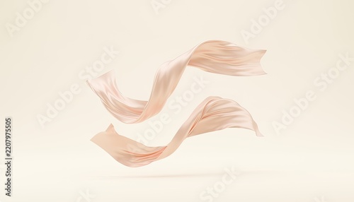 Elegant flowing pink silk fabric against a neutral background.
