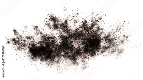 Dark dust particles cluster