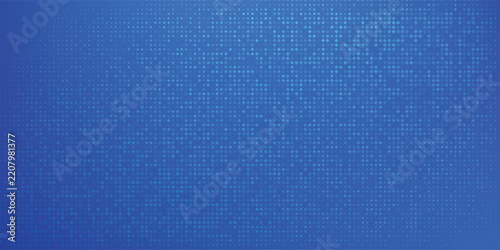 Abstract Blue Halftone Dot Matrix Background with Diamond Grid Pattern eps10
