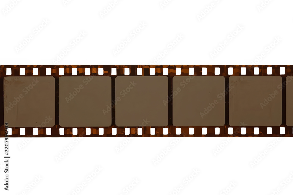 Fototapeta premium Sepia blank film strip simple composition