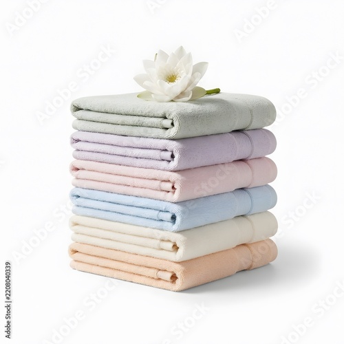 stack of white towels