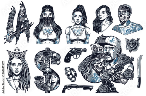 Each character features unique, detailed
