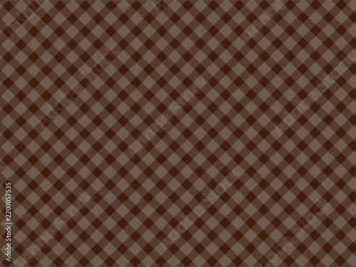Close up of dark brown woven texture with repeating diamond pattern background