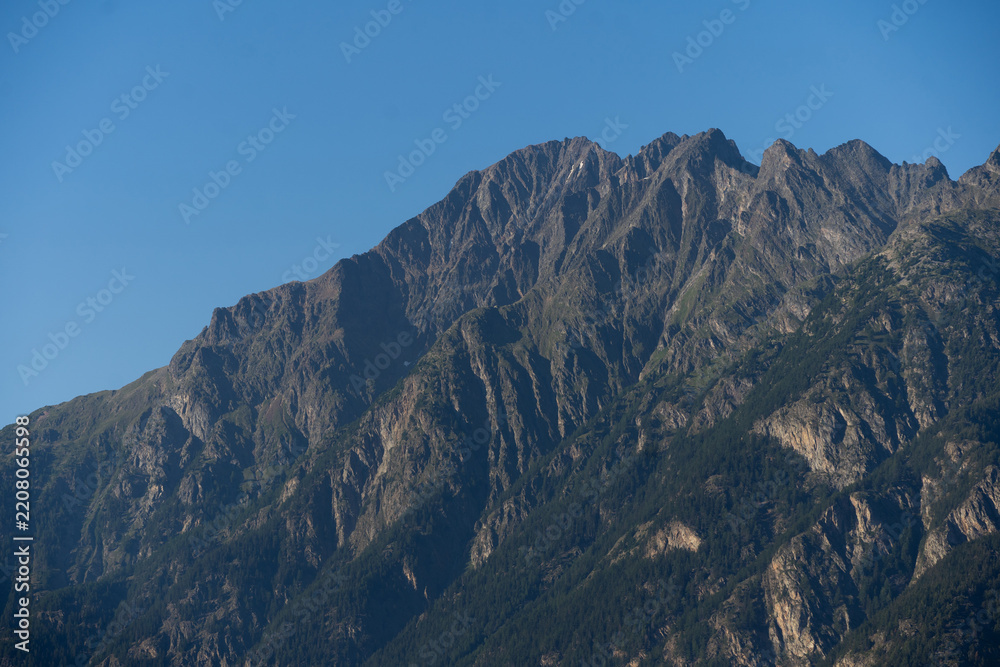 Obraz premium mountain landscape in the alps on a July