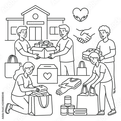 Healthcare Team and Medical Collaboration Concept Illustration
