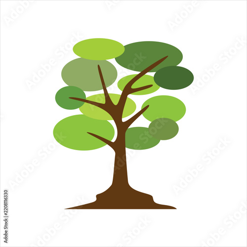 cartoon abstract tree