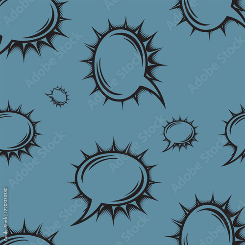 Comic Book Speech Bubble Background, Perfect for cartoon designs, comic strips, dialogue boxes, social media graphics, posters, educational materials, and retro-inspired creative projects.