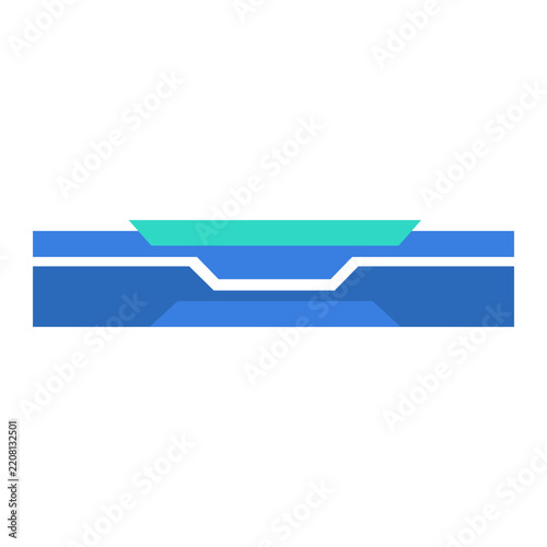 Abstract Futuristic Footer