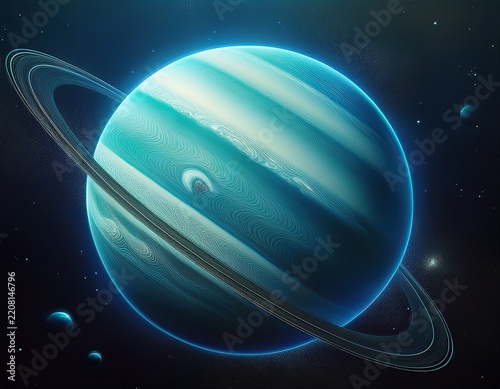 uranus planet in space