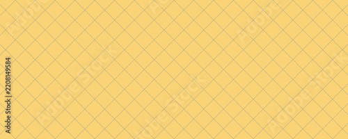Yellow checkered fabric pattern background, diamond texture template