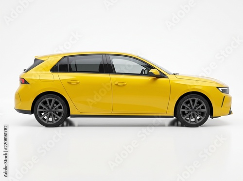 yellow sports car