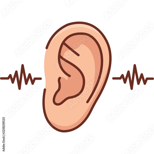Human Ear Illustration