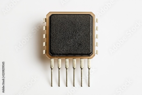 Top View of an Integrated Circuit with Six Leads