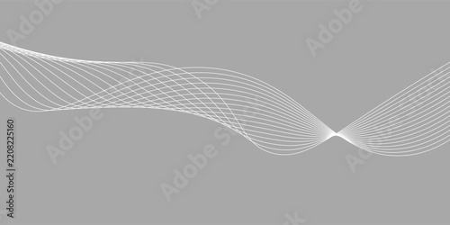 Futuristic wave abstract background. Modern shining white wave lines design
 modern