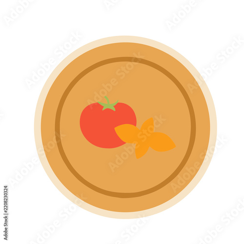 Tomato and Leaf Icon