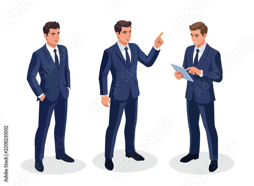 group of business people standing