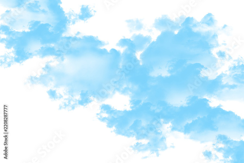 sky blue cloud graphic element for transparent background designs