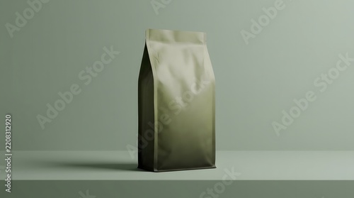 Minimalist product presentation featuring a cosmetic tube with a light neutral background