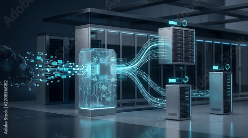 AI inference load balancing distributing artificial intelligence requests across GPU servers according to capacity, latency and workload pressure for scalable enterprise compute infrastructure