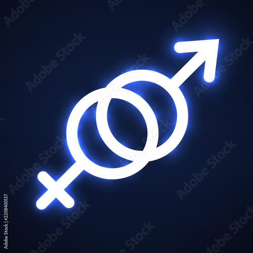 Female and male gender symbol. Gender logo. Man and Woman icon. Male and Female symbol vector sign isolated on white background illustration for graphic and web design