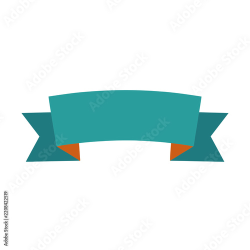 Teal ribbon banner