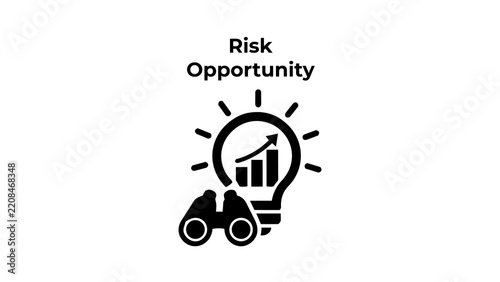 Risk contingency planning icon