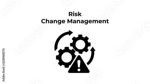 Risk resource allocation management icon