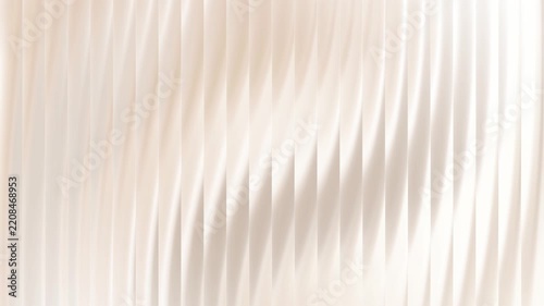Soft gradient fractal glass effect background with vertical glowing lines. Reeded glass neon wave motion loop background. Gradient stripes background.