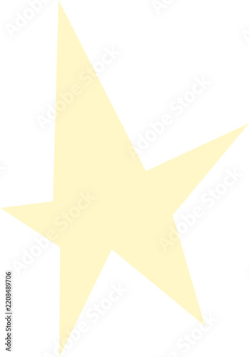 Minimalist papercut starburst organic shape