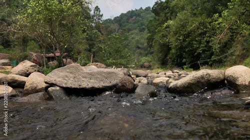 river water flow in the mountains