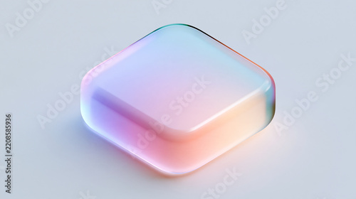 blue glass cube