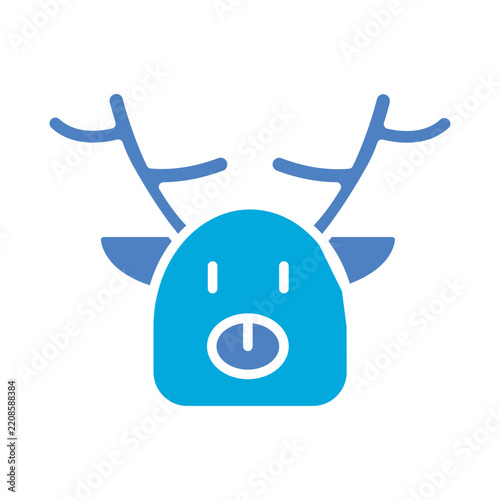 Plakat w ramie Deer Icon