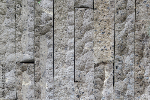 Rough Grey Stone Wall Pattern
