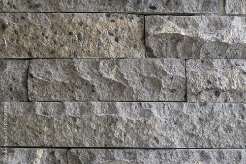Rough Grey Stone Wall Pattern