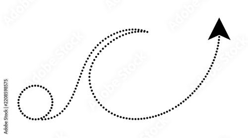 Obraz na płótnie Dotted Arrow Up