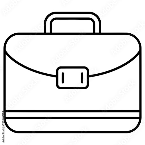 Simple vector illustration of a briefcase