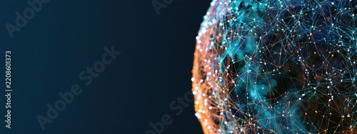 Abstract macro shot of a glittery blue and gold textured surface.