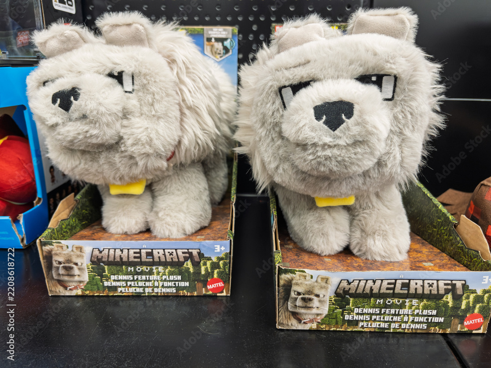 Obraz premium Adorable Minecraft Plush Toys of Virtual Pets