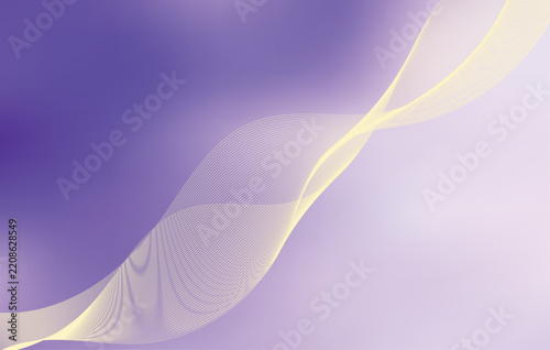 Abstract gradient mesh Wavy Elegant Lines Background