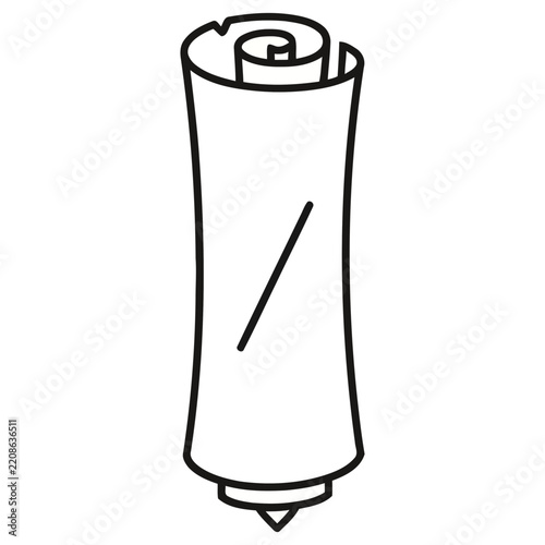 Rolled scroll icon