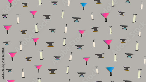 Anvils and Tools Pattern