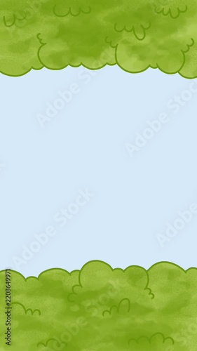 green grass background frame