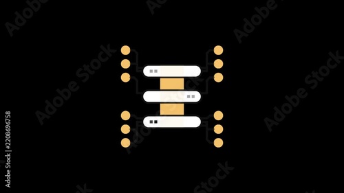 Abstract Technology Network Data Connection Loading Animation Background