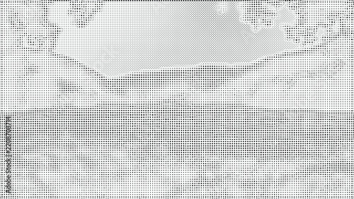Dynamic halftone wave pattern with fluid motion effects and organic stippled transitions.