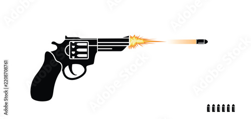 Gun Shooting Bullet illustration