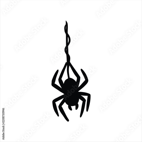 Halloween Spider Web Icon – Bold Spooky Cobweb Symbol for Halloween Decoration and Horror Design