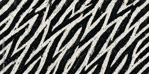 Textured black and white zigzag line pattern design with abstract geometric background monochrome creative wallpaper contrast material decorative ornamental backdrop resource composition