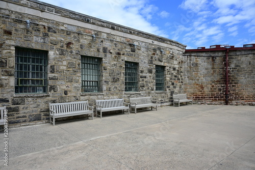 The inner walls of the Eastern State Penitentiary in Philadelphia that closed in 1971.